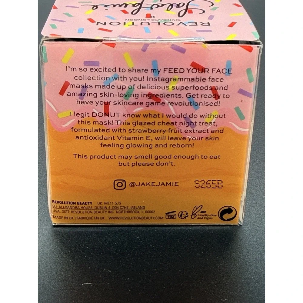 Revolution Skincare Jake Jamie Strawberry Donut Face Mask Feed Your Face
